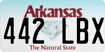AR license plate 442LBX