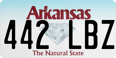 AR license plate 442LBZ