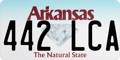 AR license plate 442LCA