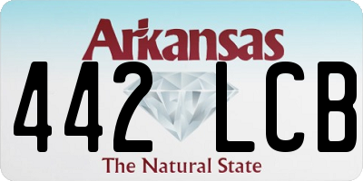 AR license plate 442LCB