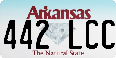 AR license plate 442LCC
