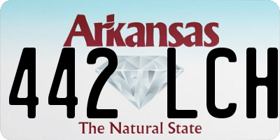 AR license plate 442LCH