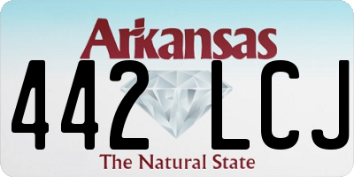 AR license plate 442LCJ