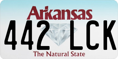 AR license plate 442LCK
