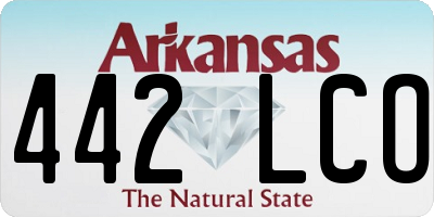 AR license plate 442LCO
