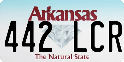 AR license plate 442LCR