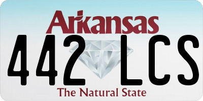 AR license plate 442LCS