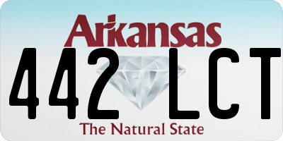 AR license plate 442LCT