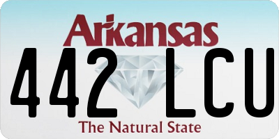 AR license plate 442LCU