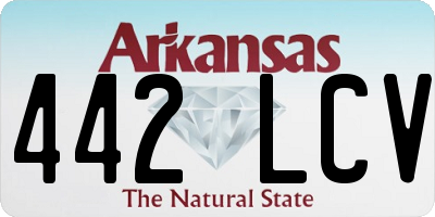 AR license plate 442LCV