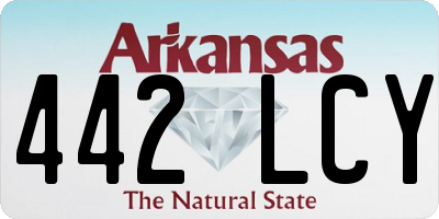 AR license plate 442LCY