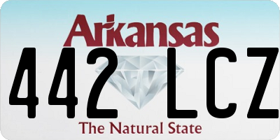AR license plate 442LCZ