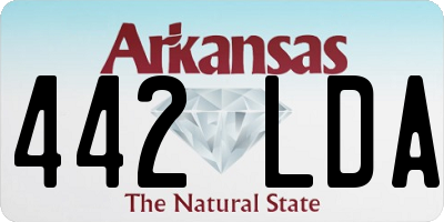 AR license plate 442LDA