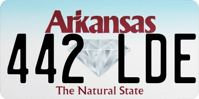 AR license plate 442LDE