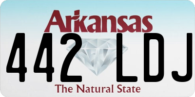 AR license plate 442LDJ