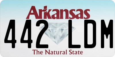 AR license plate 442LDM