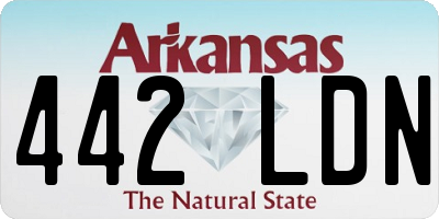 AR license plate 442LDN