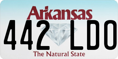 AR license plate 442LDO