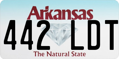 AR license plate 442LDT