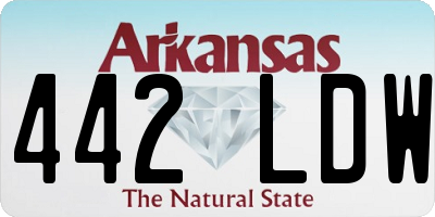 AR license plate 442LDW