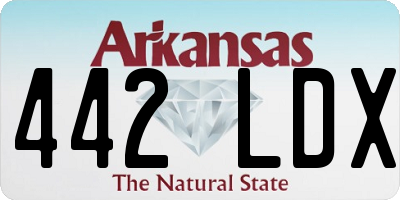 AR license plate 442LDX