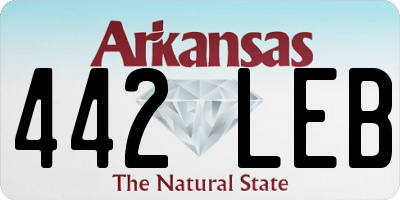 AR license plate 442LEB