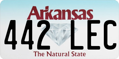 AR license plate 442LEC
