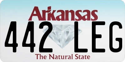 AR license plate 442LEG