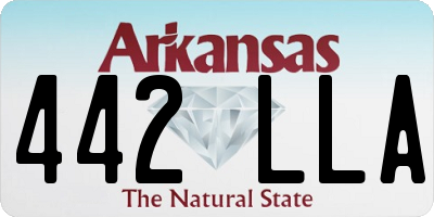 AR license plate 442LLA