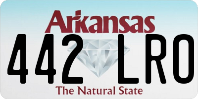 AR license plate 442LRO