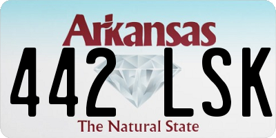 AR license plate 442LSK