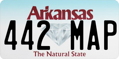 AR license plate 442MAP