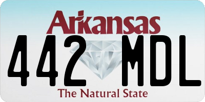 AR license plate 442MDL