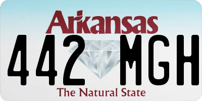 AR license plate 442MGH