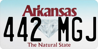 AR license plate 442MGJ