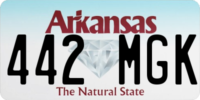 AR license plate 442MGK