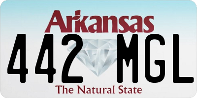 AR license plate 442MGL