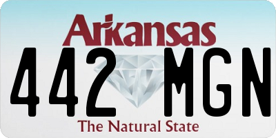 AR license plate 442MGN