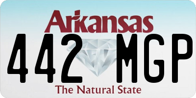 AR license plate 442MGP