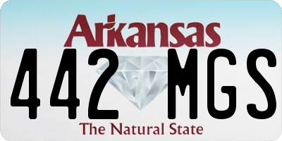 AR license plate 442MGS