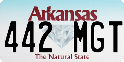 AR license plate 442MGT