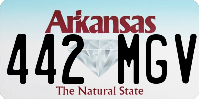 AR license plate 442MGV