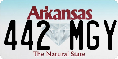 AR license plate 442MGY