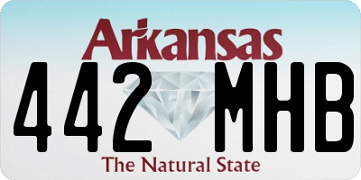AR license plate 442MHB