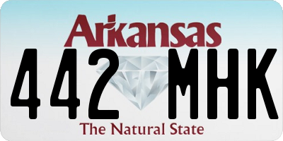 AR license plate 442MHK