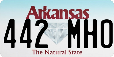 AR license plate 442MHO
