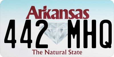 AR license plate 442MHQ