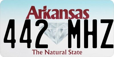 AR license plate 442MHZ