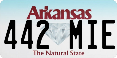 AR license plate 442MIE