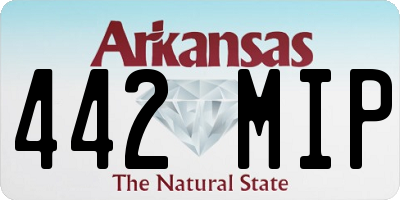 AR license plate 442MIP